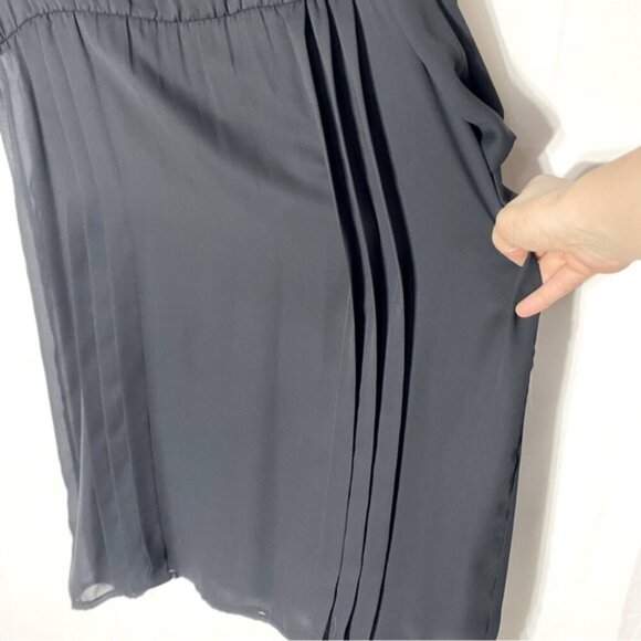 Vintage Joyce Palmer Black Long Sleeve Mock Neck Sheer Midi Dress XL - Picture 14 of 16